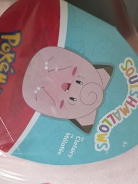 Pokémon Clefairy Squishmallow Plush - Pink